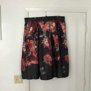 Floral Print Skirt